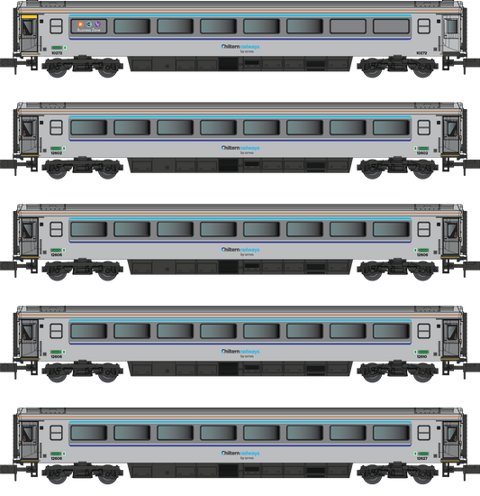 MK3 Loco Hauled Chiltern 5 Car Coach Set - Includes 4 Standard & 1 First