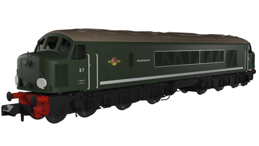 Class 44 D7 "Ingleborough" Plain BR Green Diesel Locomotive