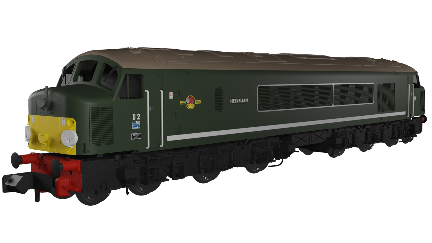 Class 44 D2 "Helvellyn" BR Green With Small Yellow Panel Diesel Locomotive