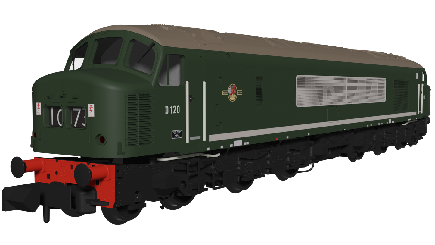 Class 45 D120 Plain BR Green Diesel Locomotive