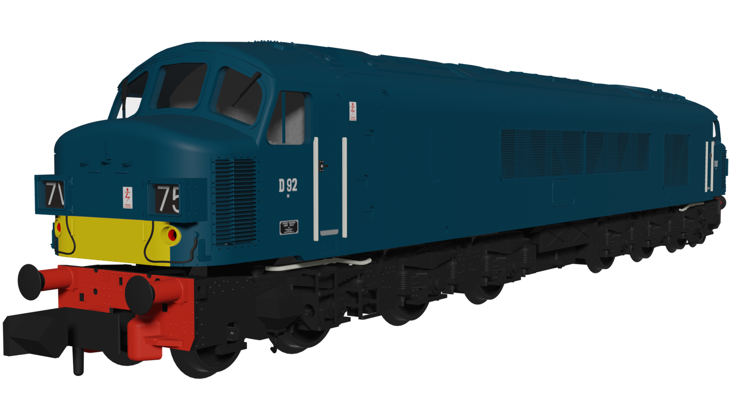 Class 45 D92 BR Early Blue With Small Yellow Panels Diesel Locomotive