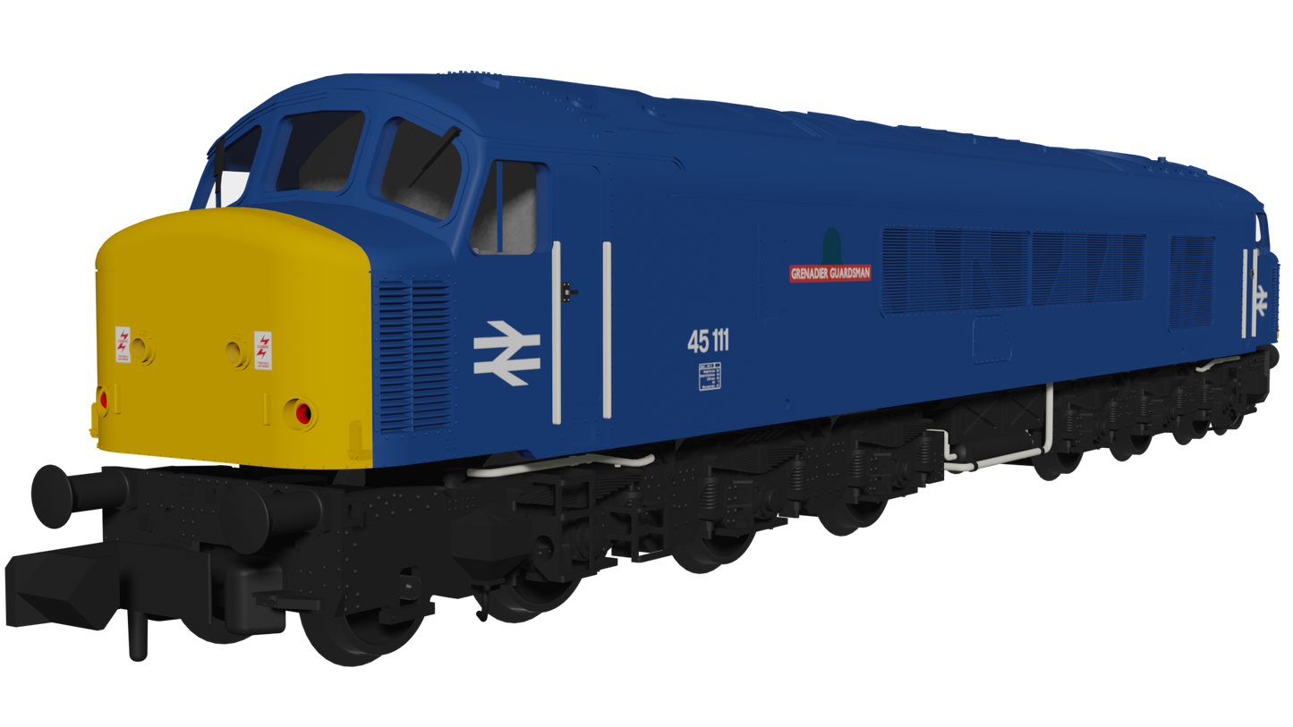 Class 45 45111 "Grenadier Guardsman" BR Blue With Sealed Beam Headlights Diesel Locomotive