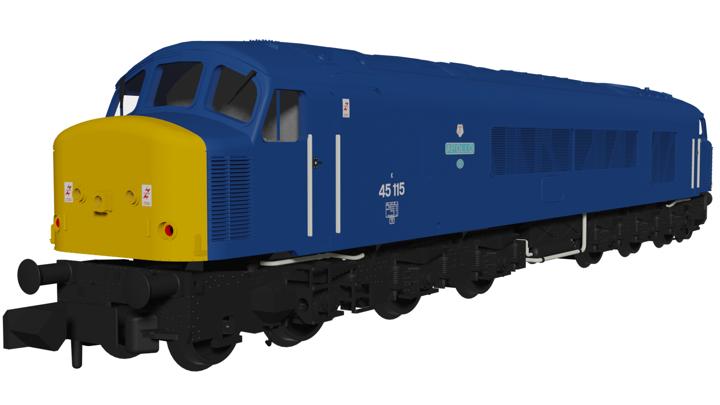 Class 45 45115 "Apollo" BR Blue BR Blue With Sealed Beam & Hight Intensity Headlights Diesel Locomotive