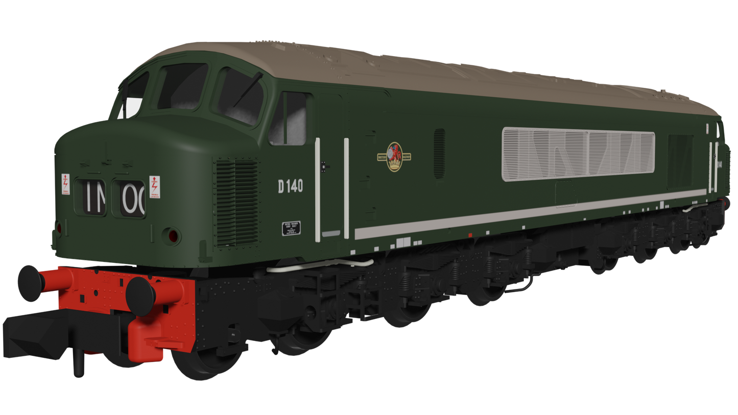 Class 46 D140 1961 All Over Green livery Diesel Locomotive