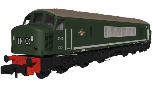 Class 46 D140 1961 All Over Green livery Diesel Locomotive - DCC Sound