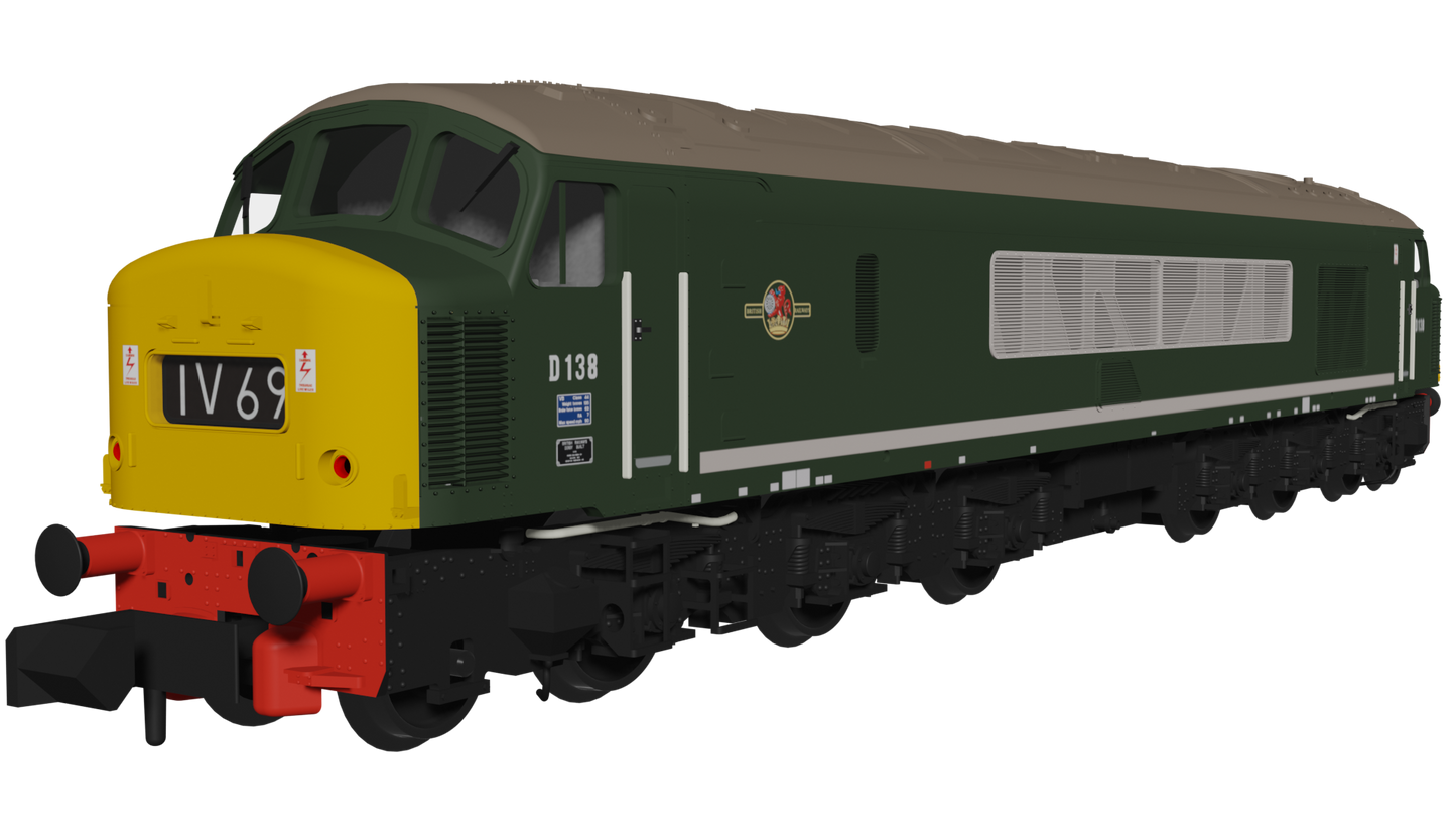 Class 46 D138 BR Green With Full Yellow Ends Diesel Locomotive