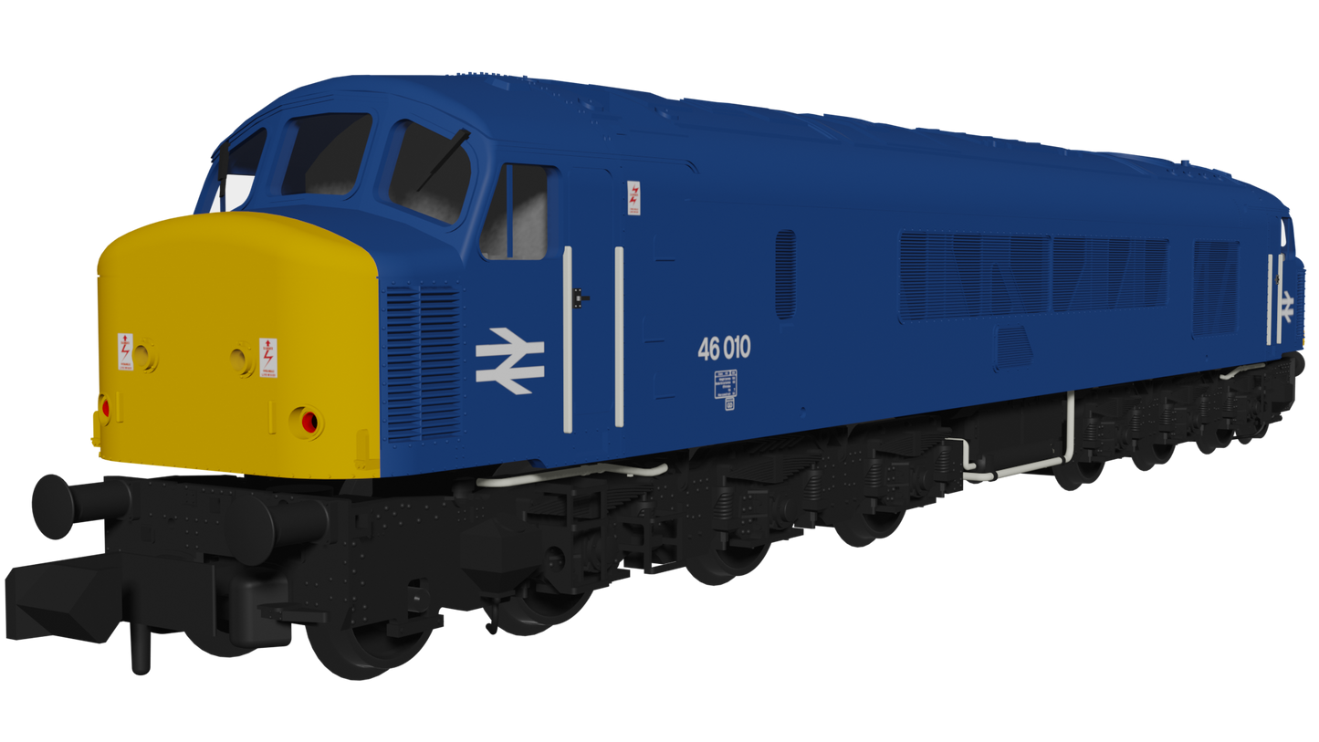 Class 46 46010 BR Blue With Sealed Beam Headlights Diesel Locomotive