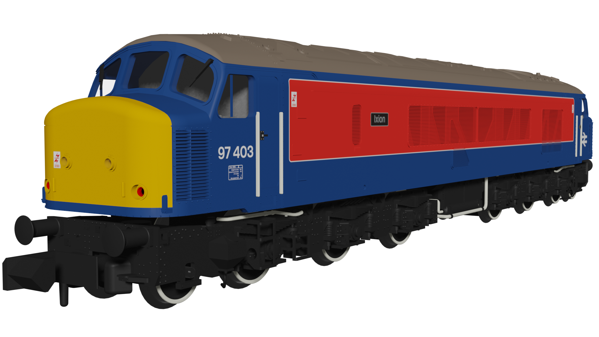 Rapido Trains UK Class 46 97403 Ixion RTC Blue/Red With Sealed Beam ...