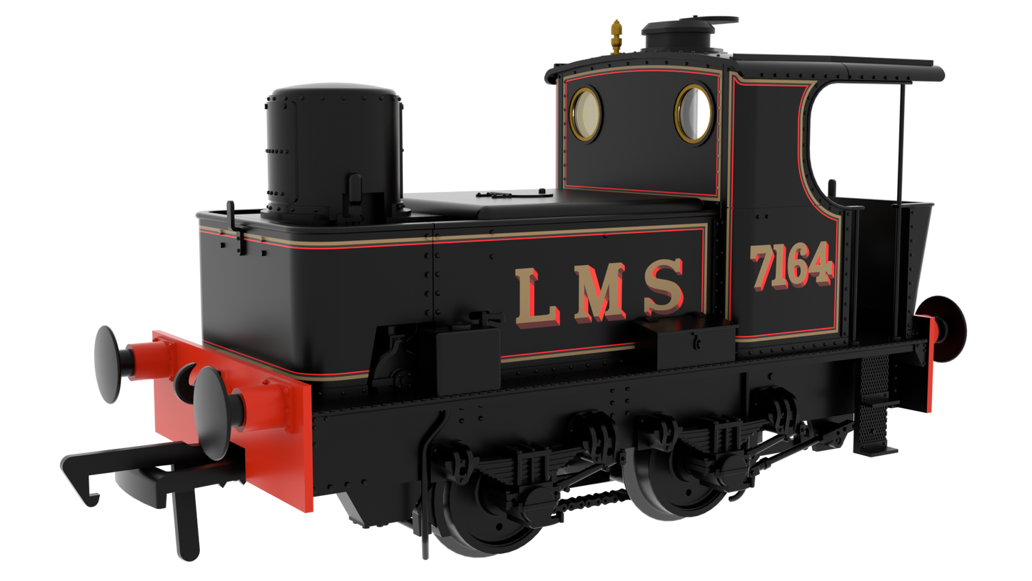 949001 Pre-War Sentinel - LMS Black 7164 Steam Locomotive