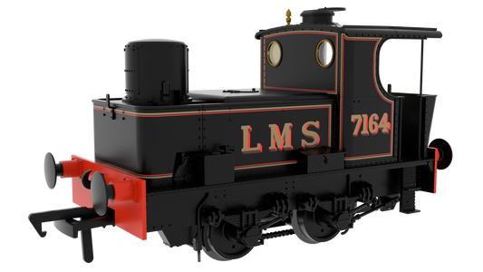 949501 Pre-War Sentinel - LMS Black 7164 Steam Locomotive - DCC Fitted