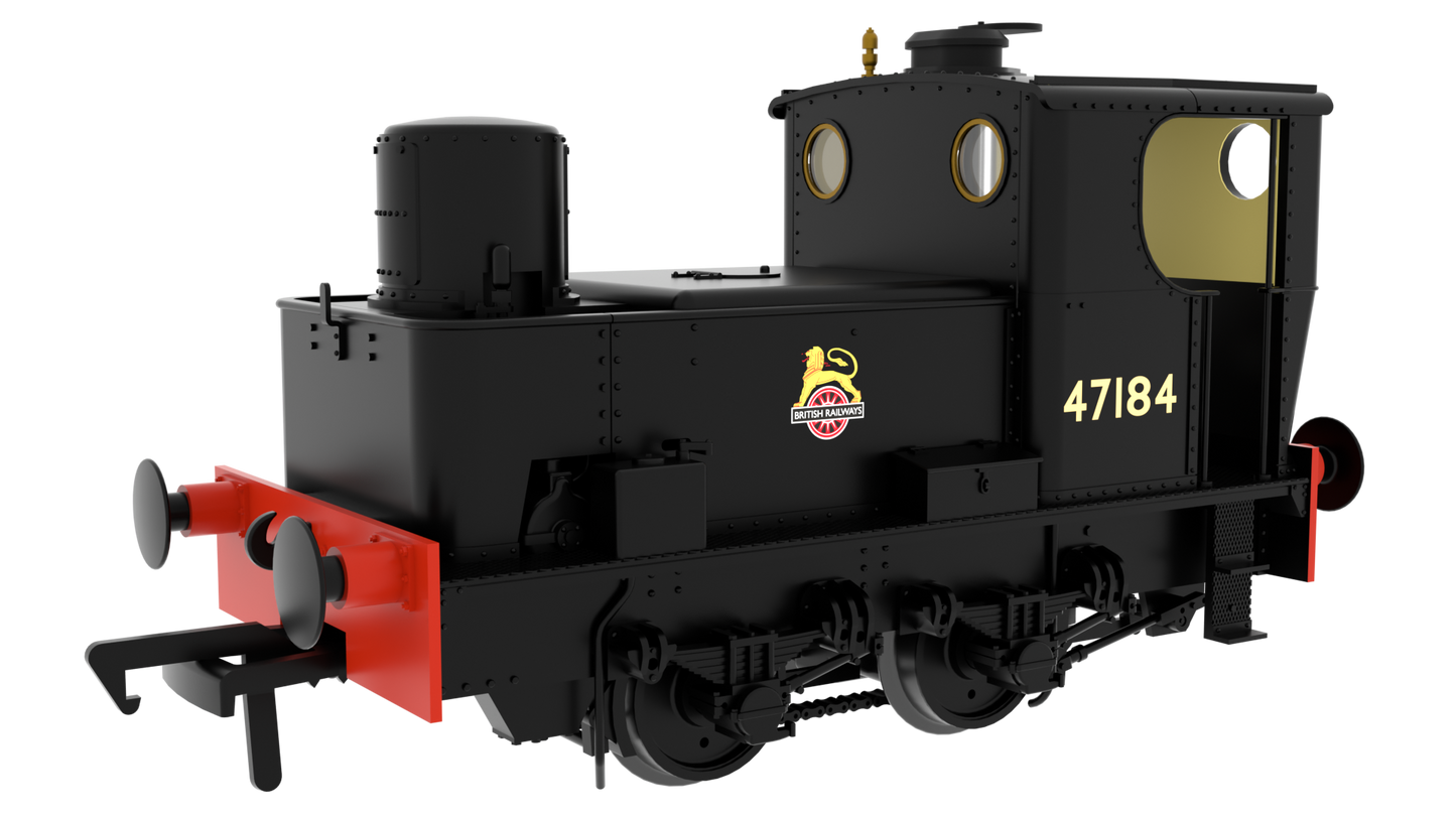 949002 Pre-War Sentinel - BR Black Early Emblem 47184 Steam Locomotive