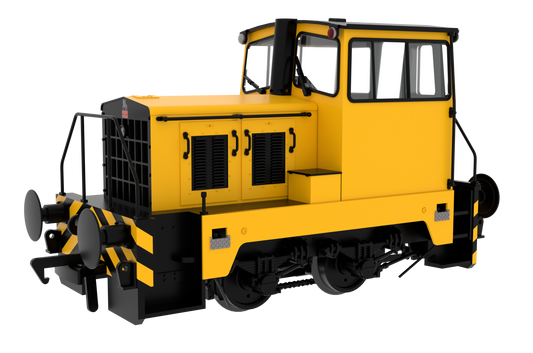 949801 Thomas Hill Sentinel Rebuild - Yellow w/ Wasp Stripes Diesel Locomotive - DCC Sound