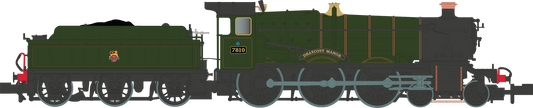 4-6-0 Draycott Manor 7810 Lined BR Green Small Early Crest Steam Locomotive