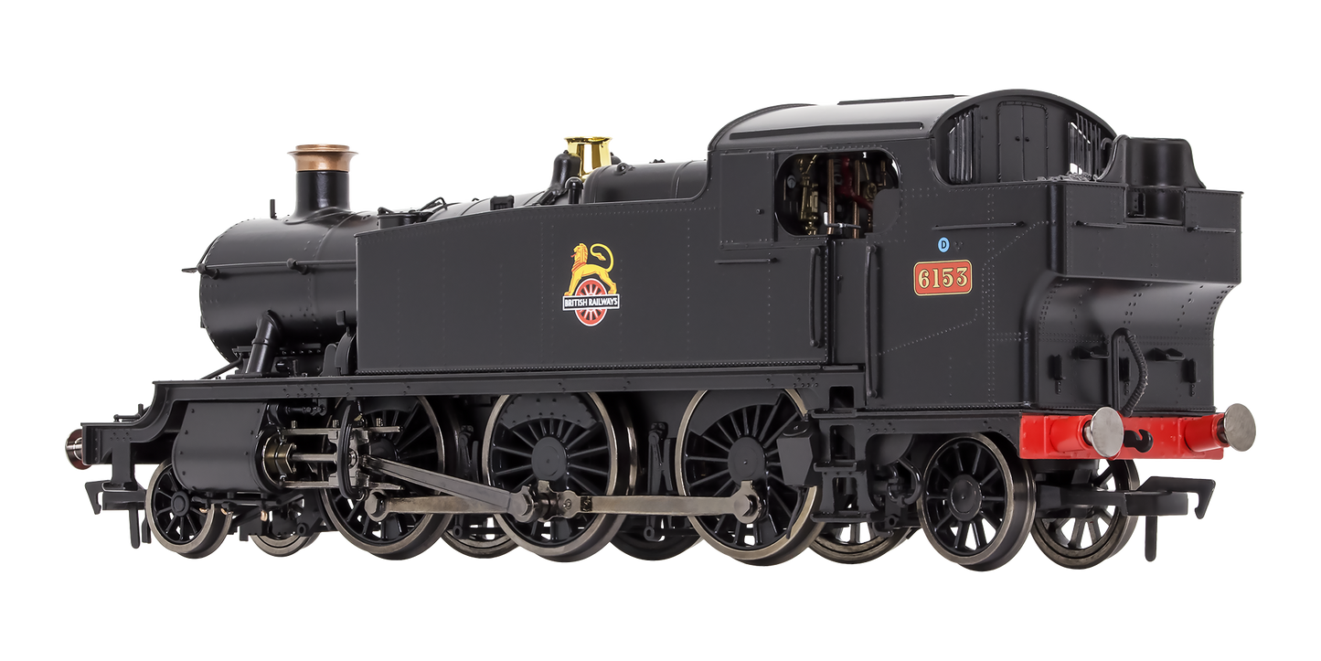 Large Prairie 6153 BR Black Early Crest Steam Locomotive