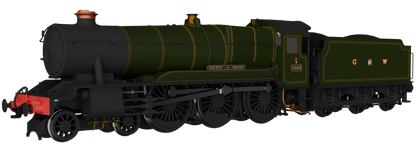 GWR County No.1005 'County of Devon' G W Lined Green Steam Locomotive - DCC Sound
