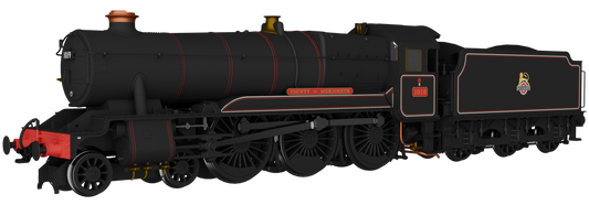 GWR County No.1019 'County of Merioneth' BR Lined Black Early Crest Steam Locomotive - DCC Sound