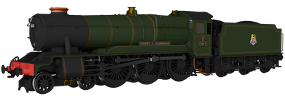 GWR County No.1014 'County of Glamorgan' BR Lined Green Early Crest Steam Locomotive - DCC Sound