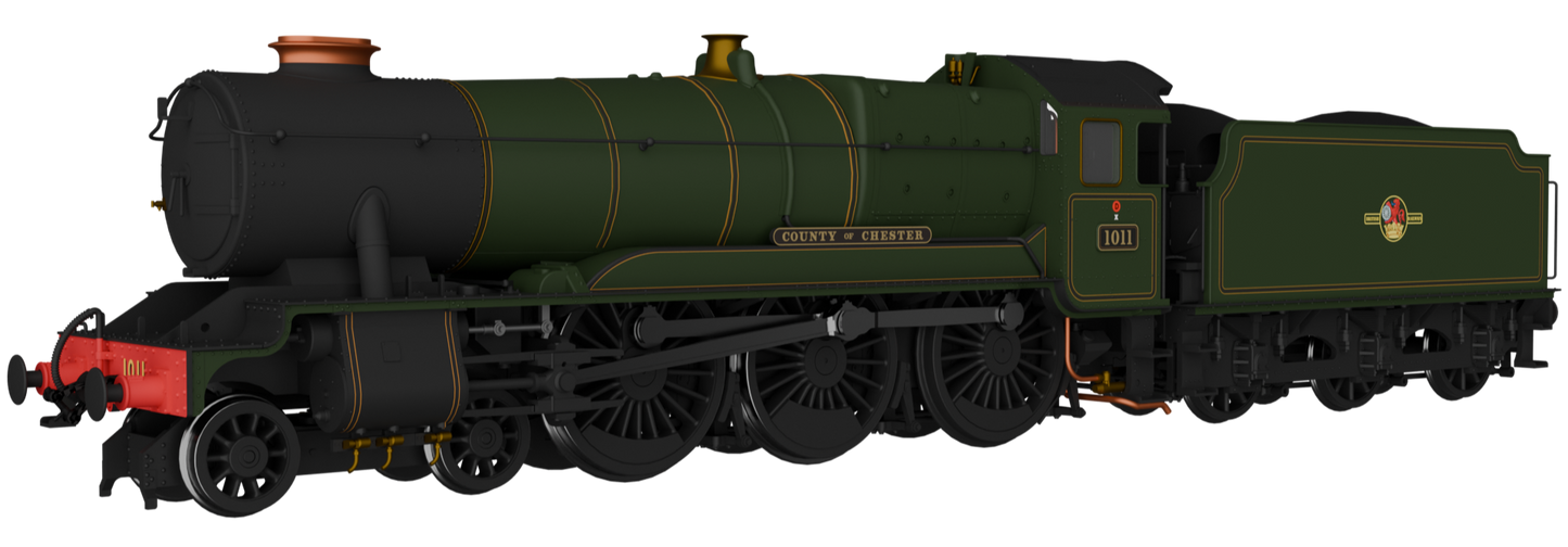 GWR County No.1011 'County of Chester' BR Lined Green Late Crest Steam Locomotive