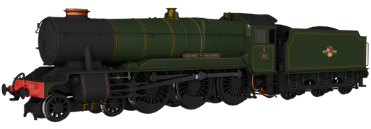 GWR County No.1011 'County of Chester' BR Lined Green Late Crest Steam Locomotive