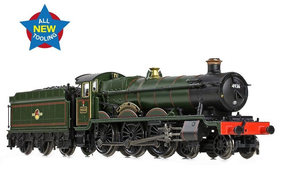GWR 49XX 'Hall' 4936 'Kinlet Hall' BR Lined Green (Late Crest) Steam Locomotive