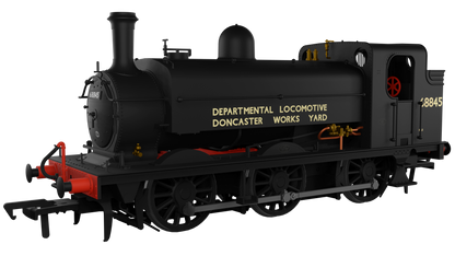 Class J52/2 Doncaster Works Yard Black 0-6-0 Steam Tank Locomotive No.68845