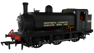 Class J52/2 Doncaster Works Yard Black 0-6-0 Steam Tank Locomotive No.68845