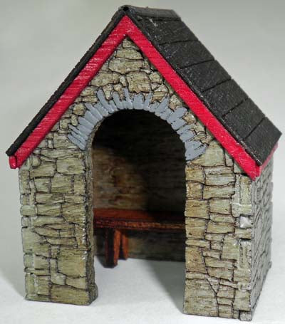 OOBUS1 OO Gauge Stone Built Bus Stop Kit