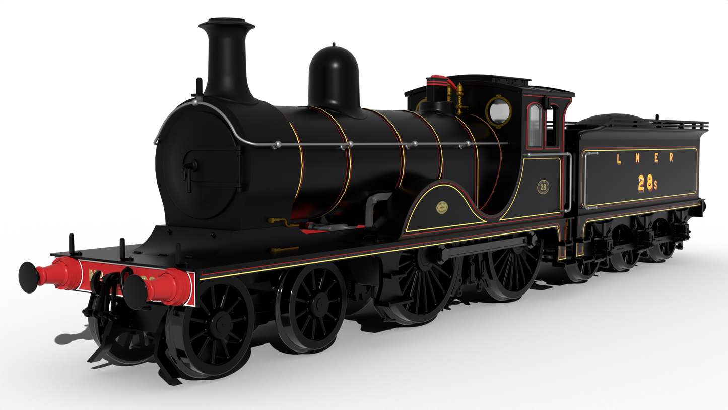 LNER D40 Class 4-4-0 No.28s - LNER Black Steam Locomotive