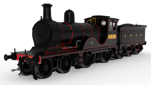 LNER D40 Class 4-4-0 No.6828 - LNER Lined Black Steam Locomotive - DCC Sound