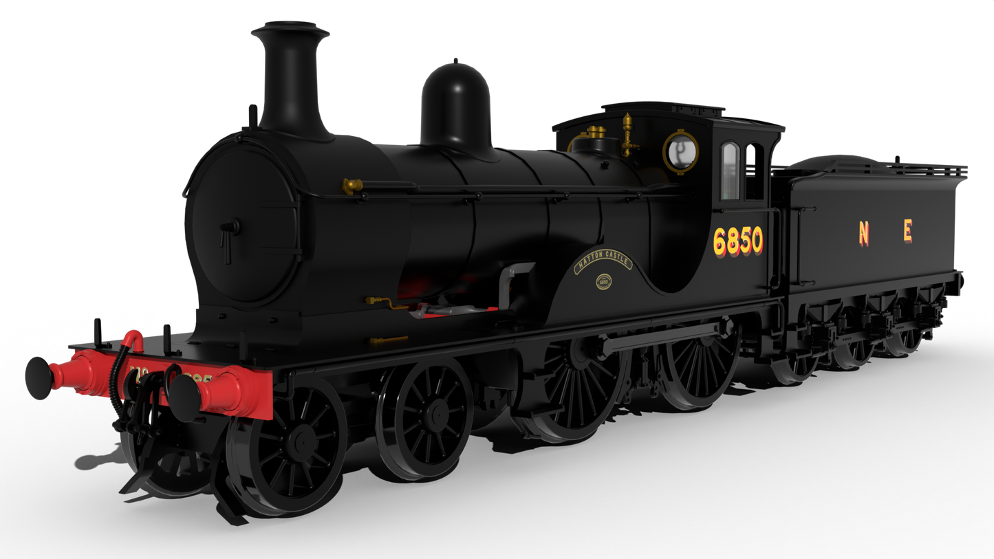 LNER D40 Class 4-4-0 No.6850 'Hatton Castle' - NE Wartime Black Steam Locomotive