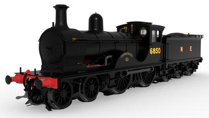 LNER D40 Class 4-4-0 No.6850 'Hatton Castle' - NE Wartime Black Steam Locomotive