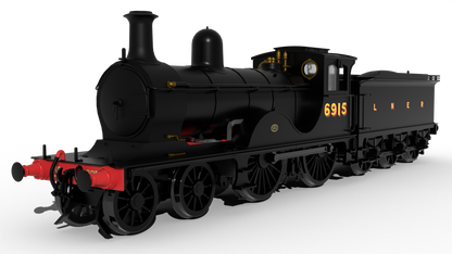 LNER D40 Class 4-4-0 No.6915 - LNER Unlined Black Steam Locomotive