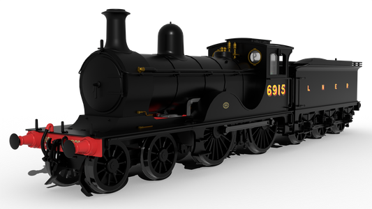 LNER D40 Class 4-4-0 No.6915 - LNER Unlined Black Steam Locomotive - DCC Sound
