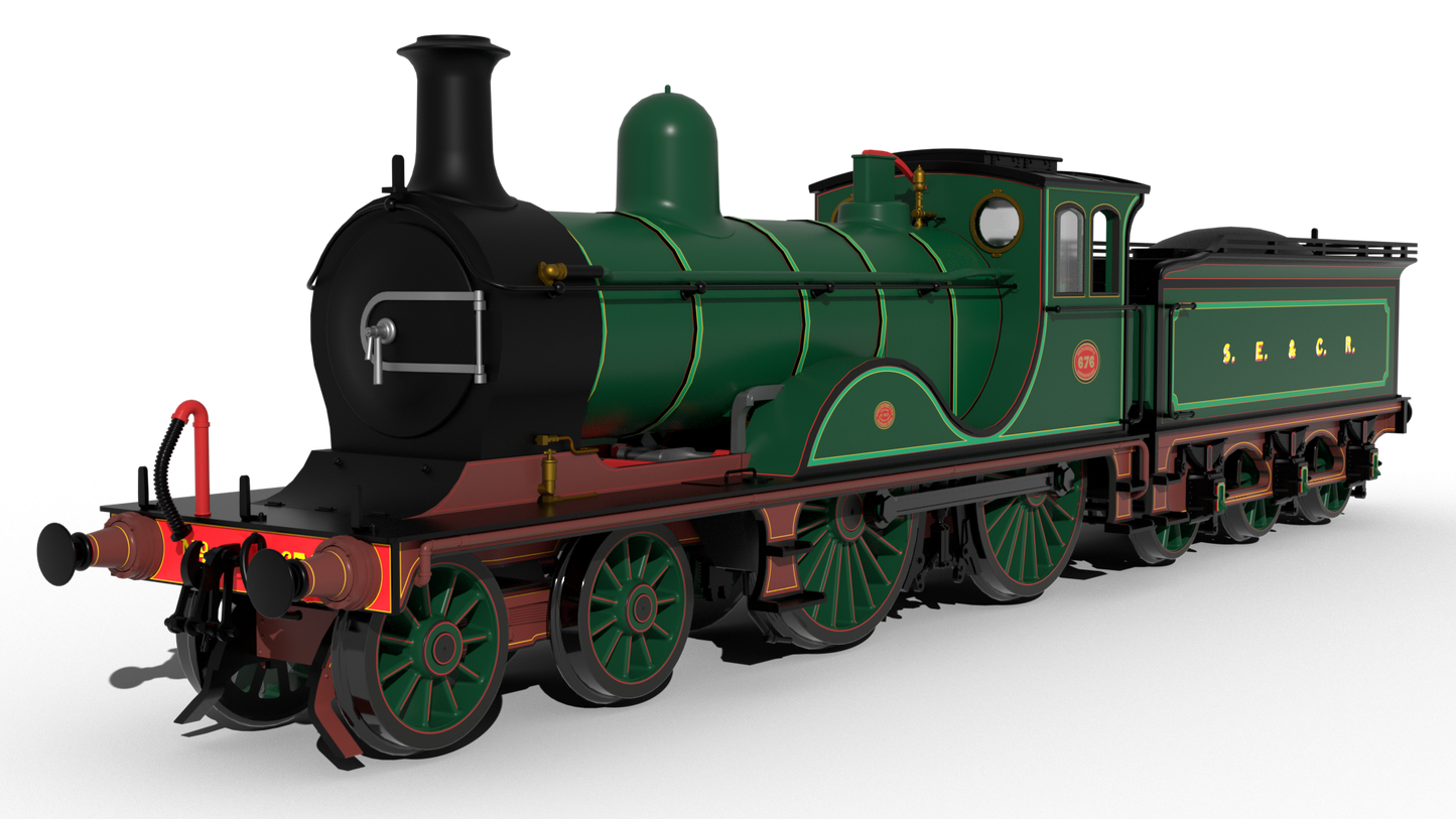 SECR G Class 4-4-0 No.676 - SECR Wainwright Green Steam Locomotive