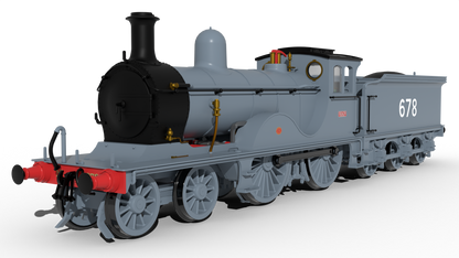SECR G Class 4-4-0 No.678 - SECR Grey Steam Locomotive