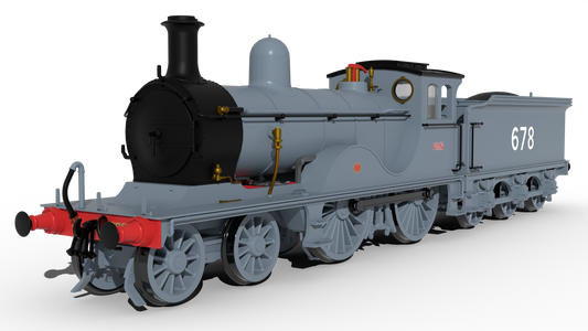 SECR G Class 4-4-0 No.678 - SECR Grey Steam Locomotive - DCC Sound