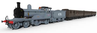 SECR G Class 4-4-0 No.678 - SECR Grey Steam Locomotive