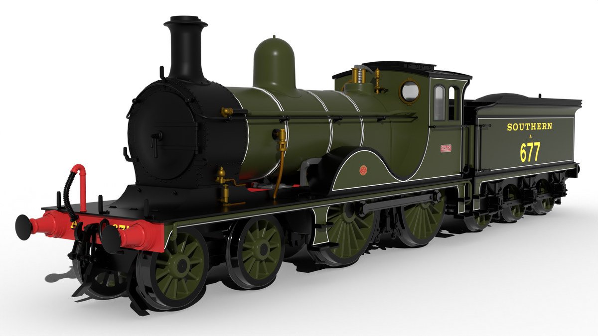 Rapido Trains UK 959017 SECR G Class 4-4-0 No.A677 - SR Lined – Rails