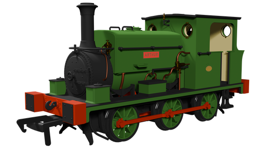 Manning Wardle L Class 'Arthur' in Plain Green 0-6-0ST Steam Tank Locomotive