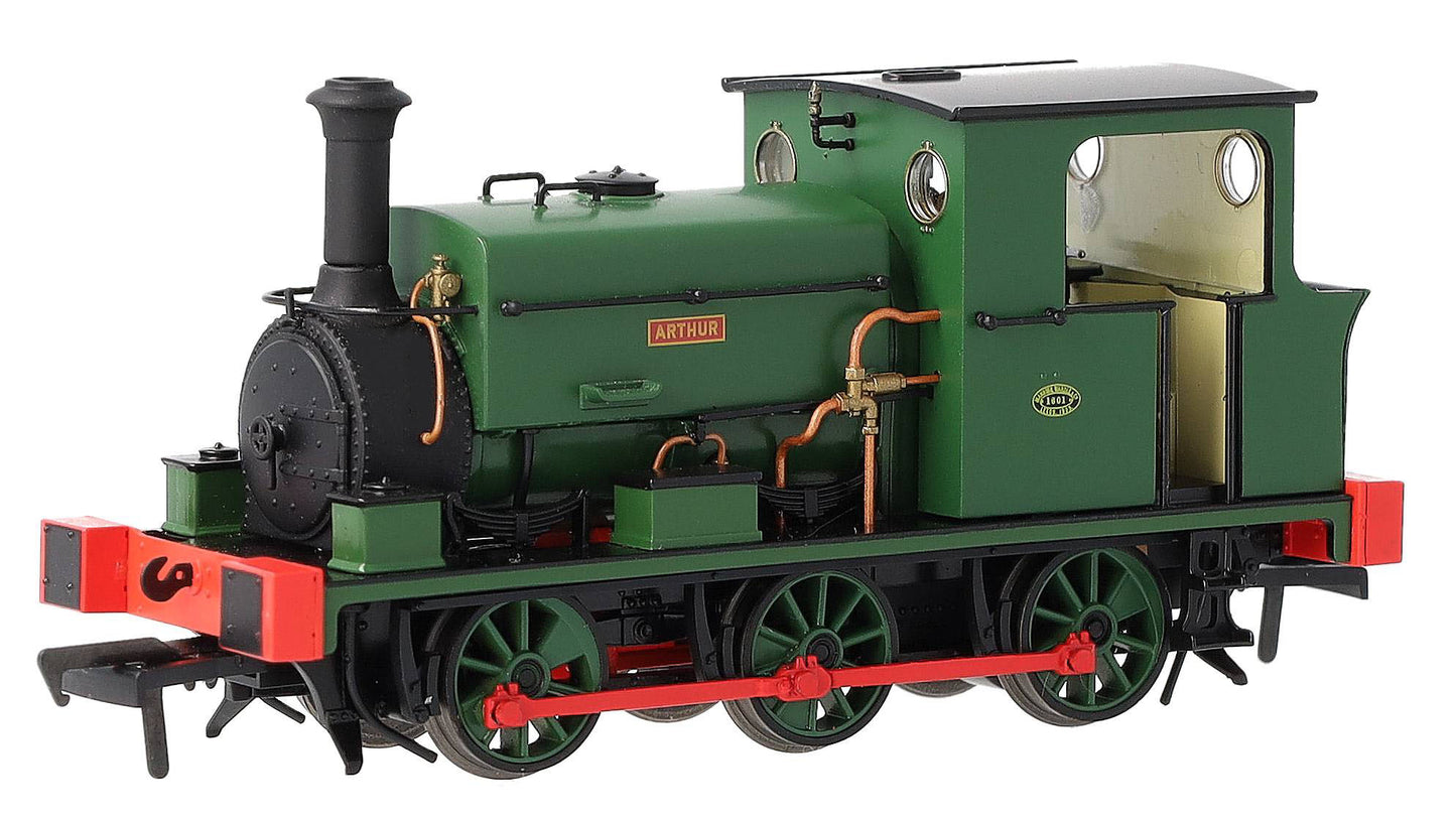 960002 Manning Wardle L Class 'Arthur' in Plain Green 0-6-0ST Steam Tank Locomotive