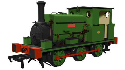 Manning Wardle L Class 'Arthur' in Plain Green 0-6-0ST Steam Tank Locomotive  - DCC Sound