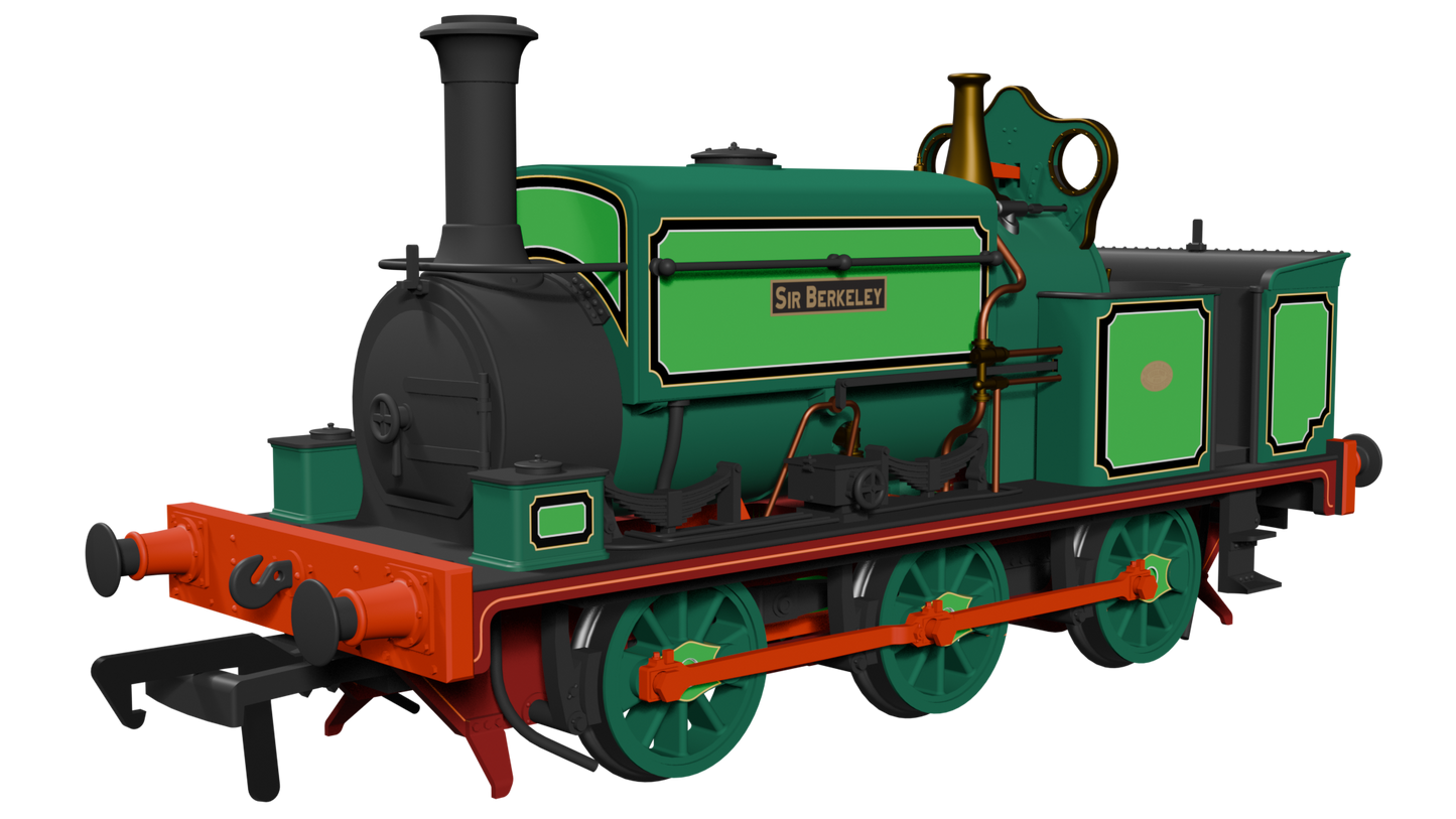 Manning Wardle L Class 'Sir Berkeley' (as Preserved) in Lined Green 0-6-0ST Steam Tank Locomotive  - DCC Sound