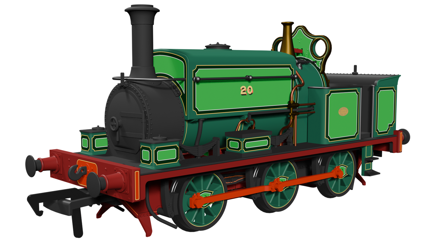 Manning Wardle L Class 'Logan and Hemmingway' No.20 in Lined Green 0-6-0ST Steam Tank Locomotive