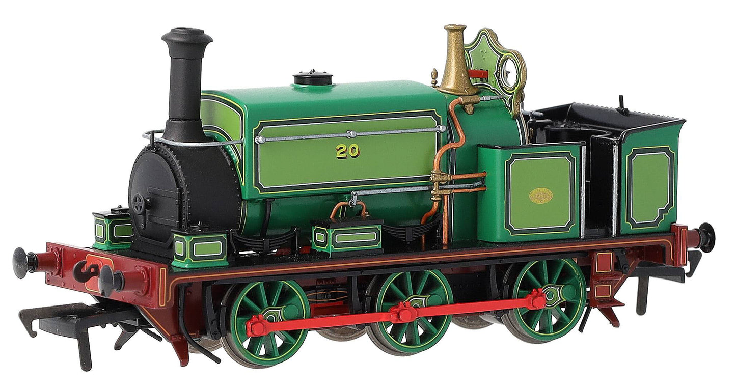 960505 Manning Wardle L Class 'Logan and Hemmingway' No.20 in Lined Green 0-6-0ST Steam Tank Locomotive - DCC Sound