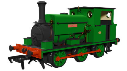 Manning Wardle L Class 'Forward' in Plain Green 0-6-0ST Steam Tank Locomotive