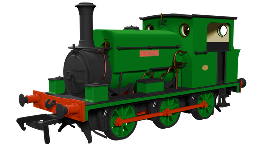 Manning Wardle L Class 'Forward' in Plain Green 0-6-0ST Steam Tank Locomotive