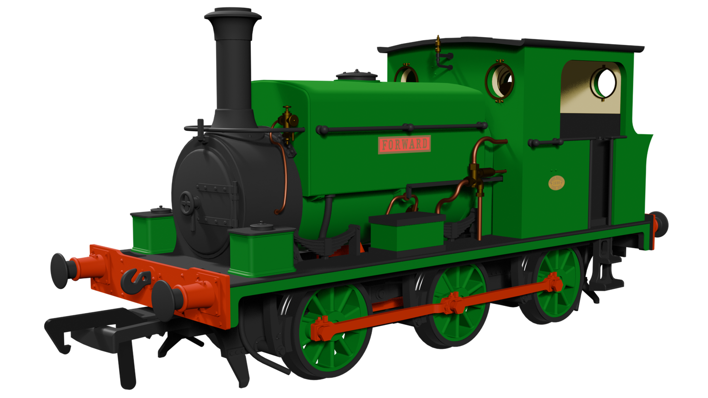 Manning Wardle L Class 'Forward' in Plain Green 0-6-0ST Steam Tank Locomotive  - DCC Sound