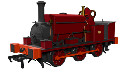 Manning Wardle L Class Unnumbered in Plain Red 0-6-0ST Steam Tank Locomotive