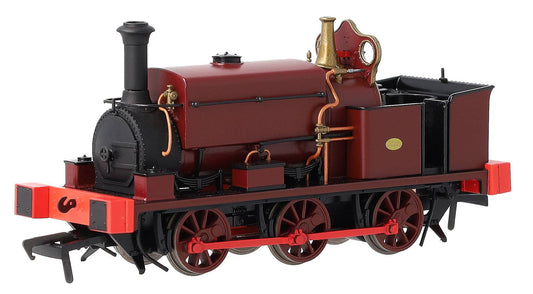 960008 Manning Wardle L Class Unnumbered in Plain Red 0-6-0ST Steam Tank Locomotive