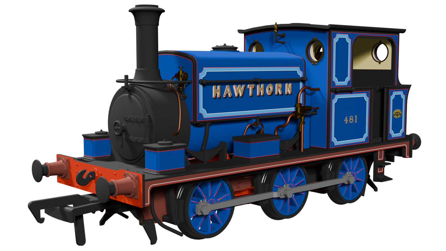 Manning Wardle L Class 'What If' ‘Hawthorn’ No. 481 Bluebell Railway Blue 0-6-0ST Steam Tank Locomotive